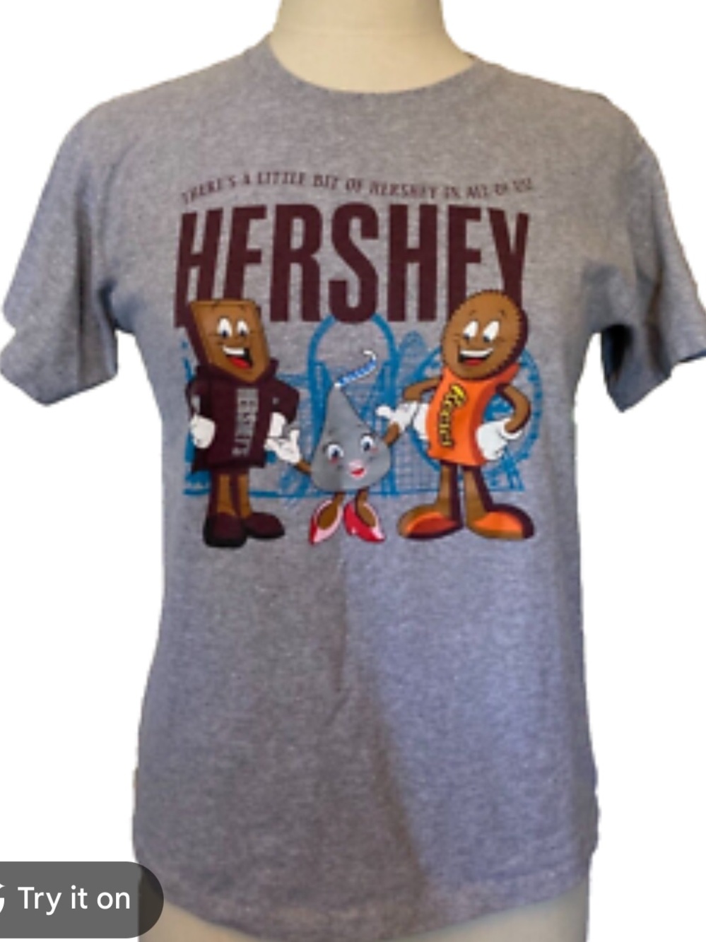 Hershey Gray Graphic T-Shirt woman’s size L